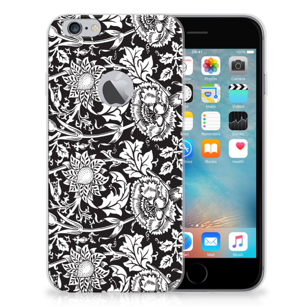 Apple iPhone 6 Plus | 6s Plus TPU Case Black Flowers