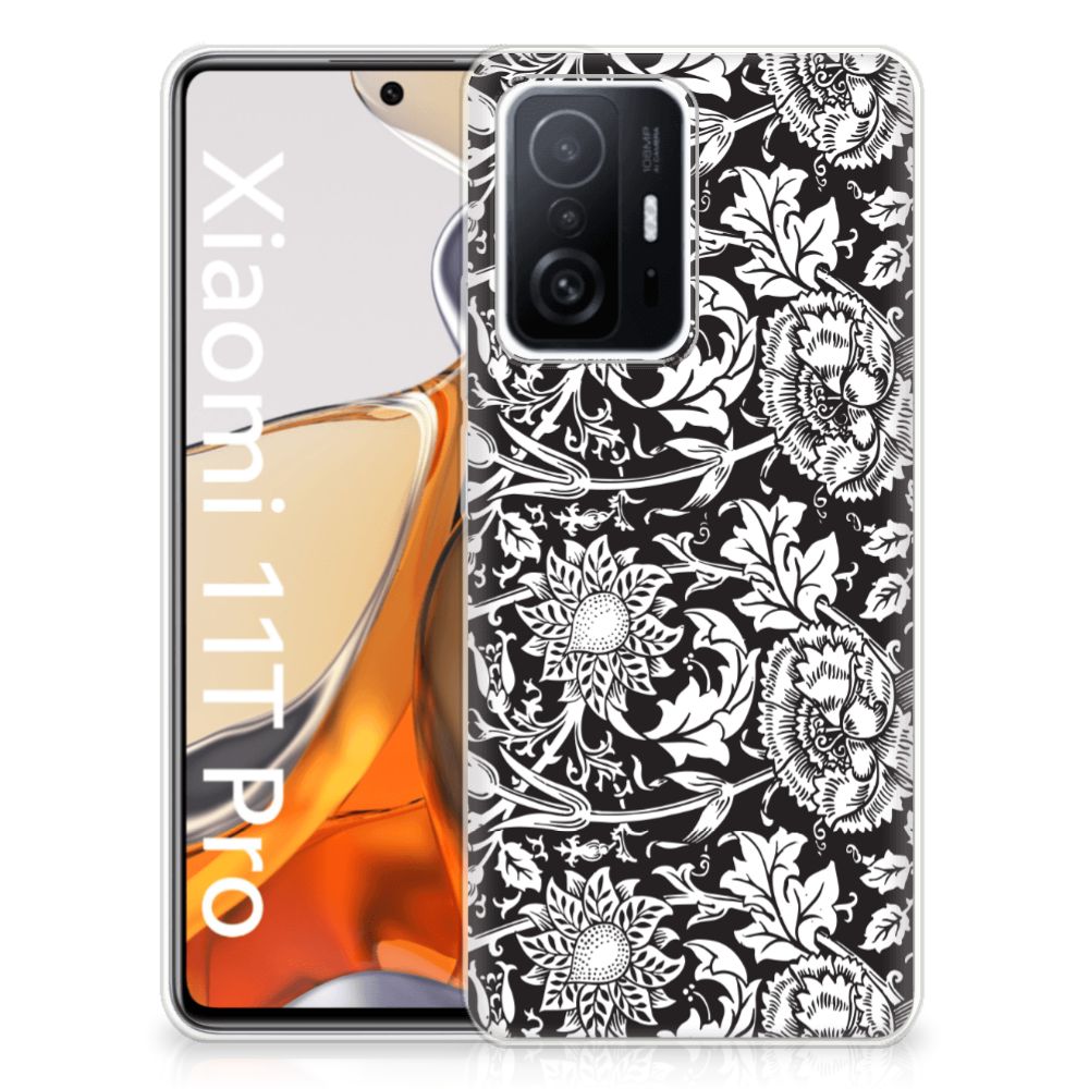 Xiaomi 11T | 11T Pro TPU Case Black Flowers