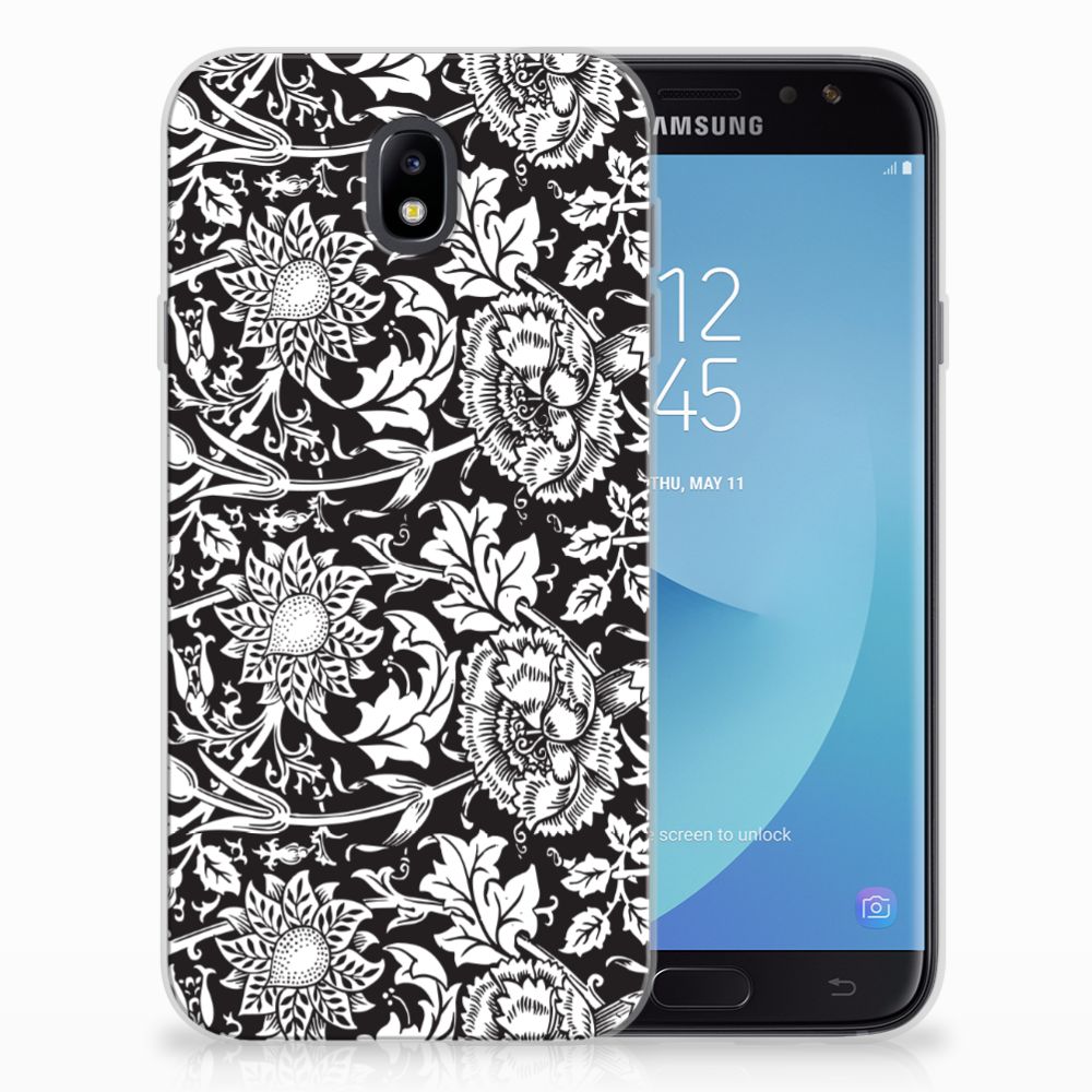 Samsung Galaxy J7 2017 | J7 Pro TPU Case Black Flowers