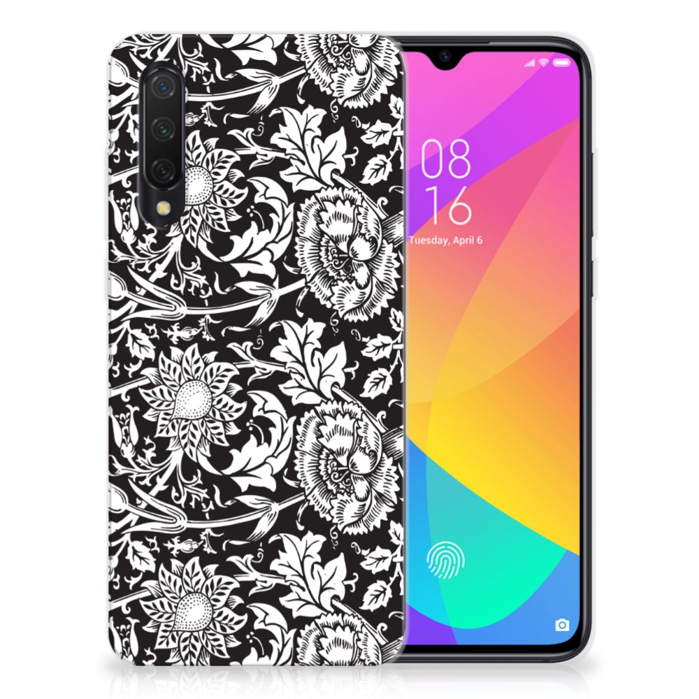 Xiaomi Mi 9 Lite TPU Case Black Flowers