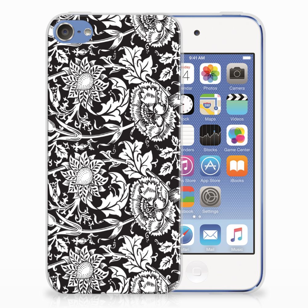 Apple iPod Touch 5 | 6 TPU Case Black Flowers