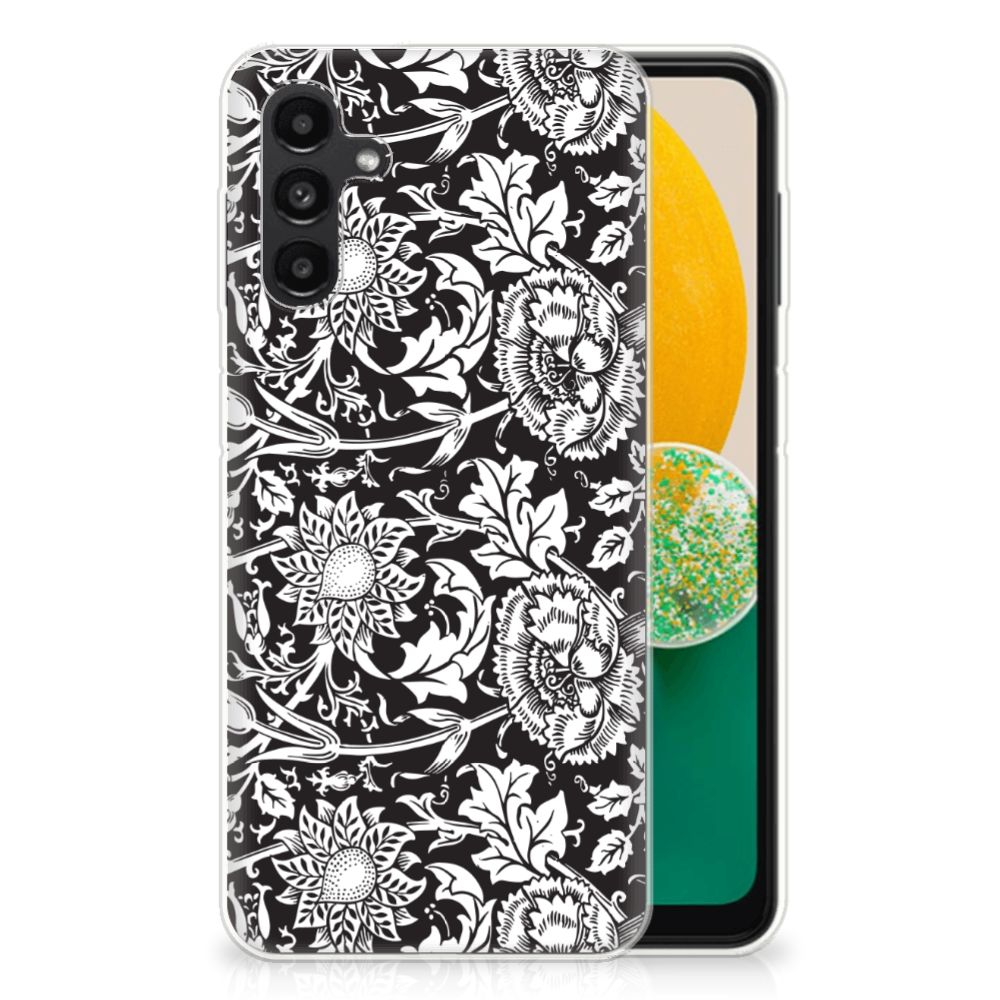 Samsung Galaxy A13 | A04s TPU Case Black Flowers