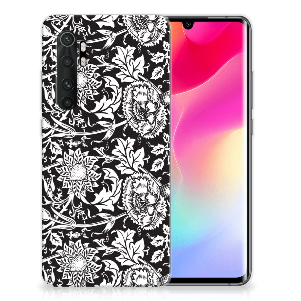 Xiaomi Mi Note 10 Lite TPU Case Black Flowers