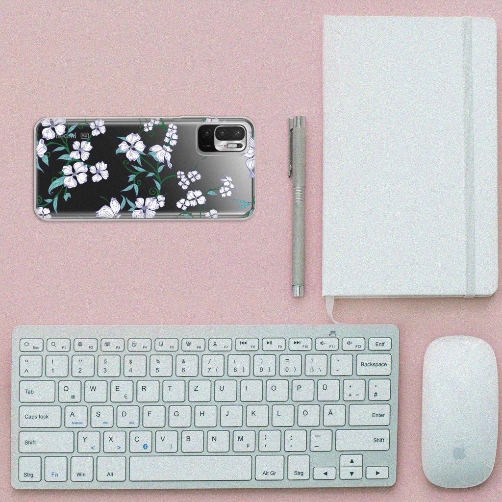 Xiaomi Redmi Note 10/10T 5G | Poco M3 Pro Uniek TPU Case Blossom White