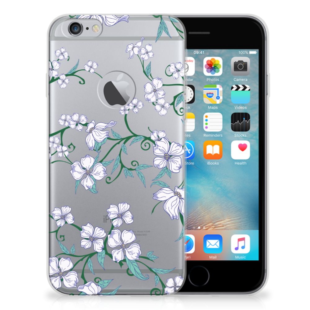 Apple iPhone 6 Plus | 6s Plus Uniek TPU Hoesje Blossom White