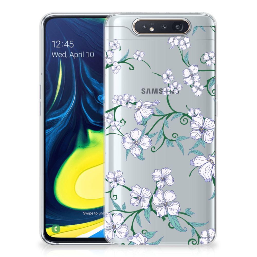 Samsung Galaxy A80 Uniek TPU Case Blossom White