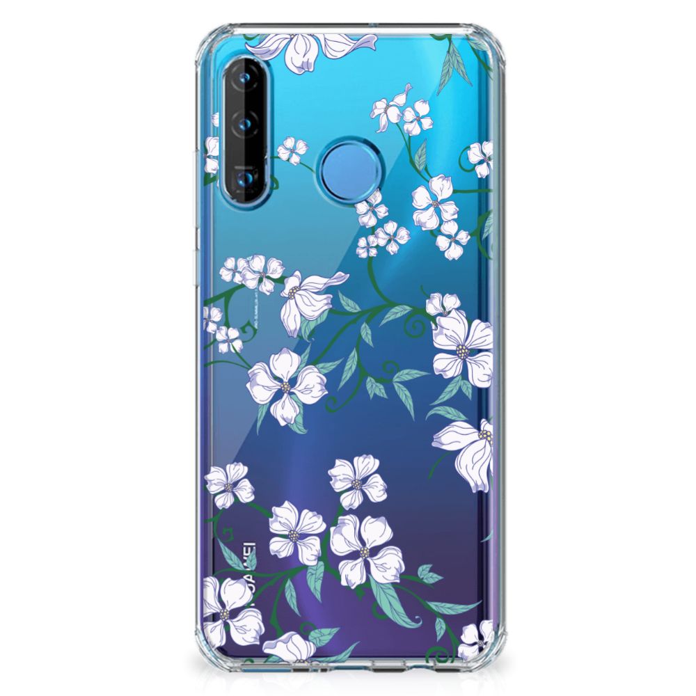 Huawei P30 Lite Uniek Case Blossom White