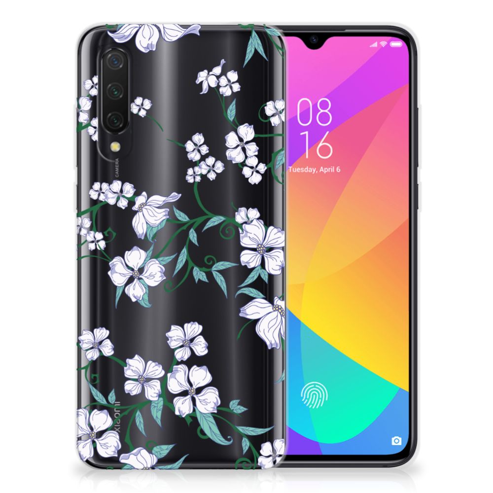 Xiaomi Mi 9 Lite Uniek TPU Case Blossom White