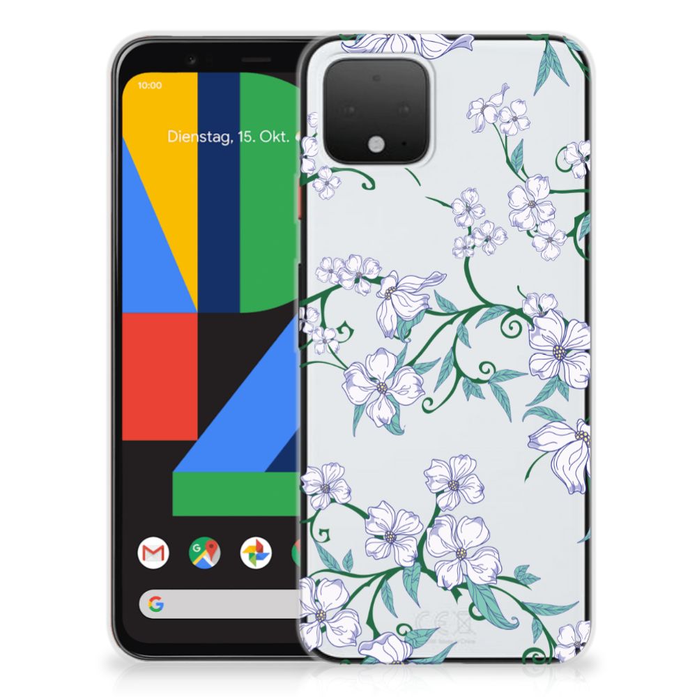Google Pixel 4 Uniek TPU Case Blossom White