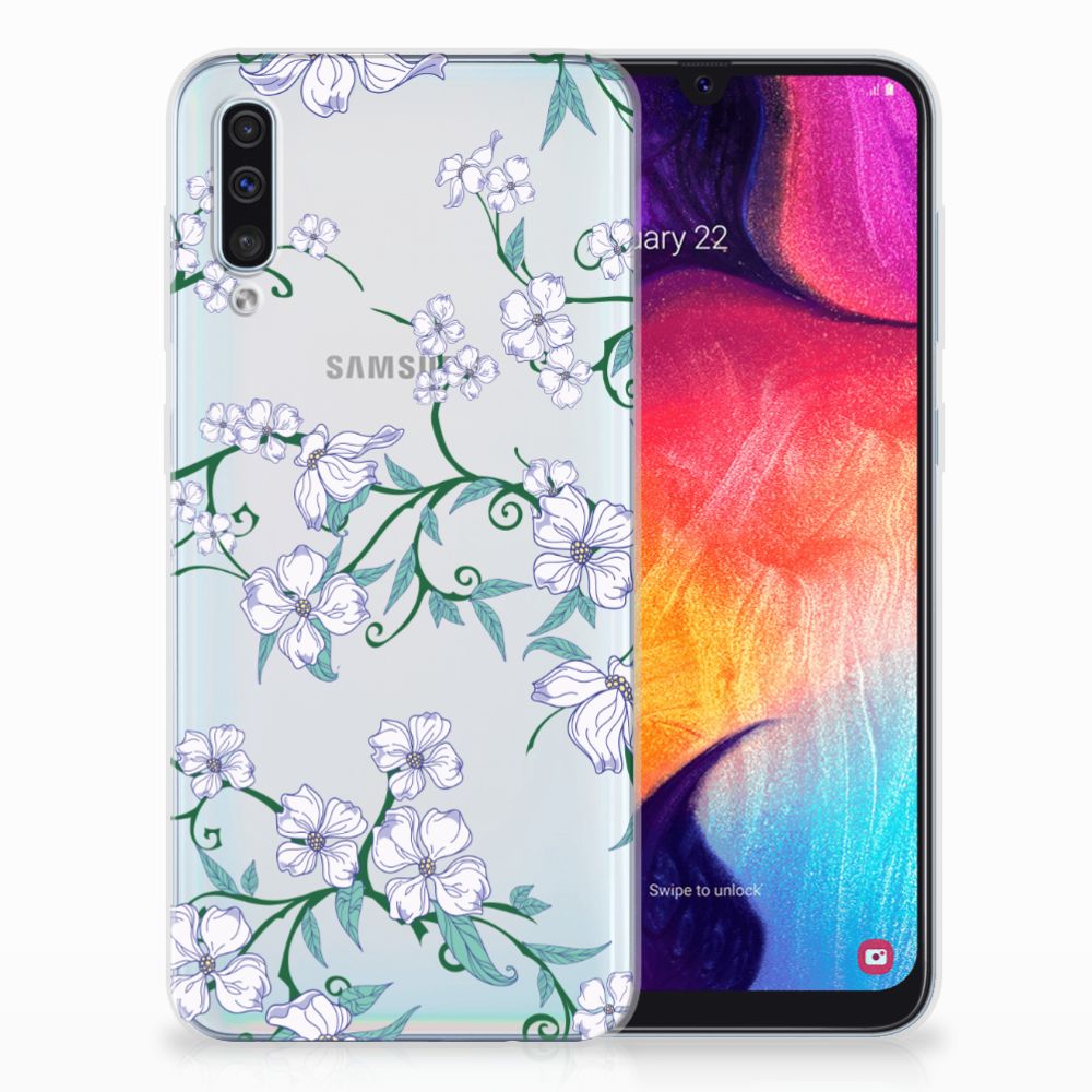 Samsung Galaxy A50 Uniek TPU Case Blossom White