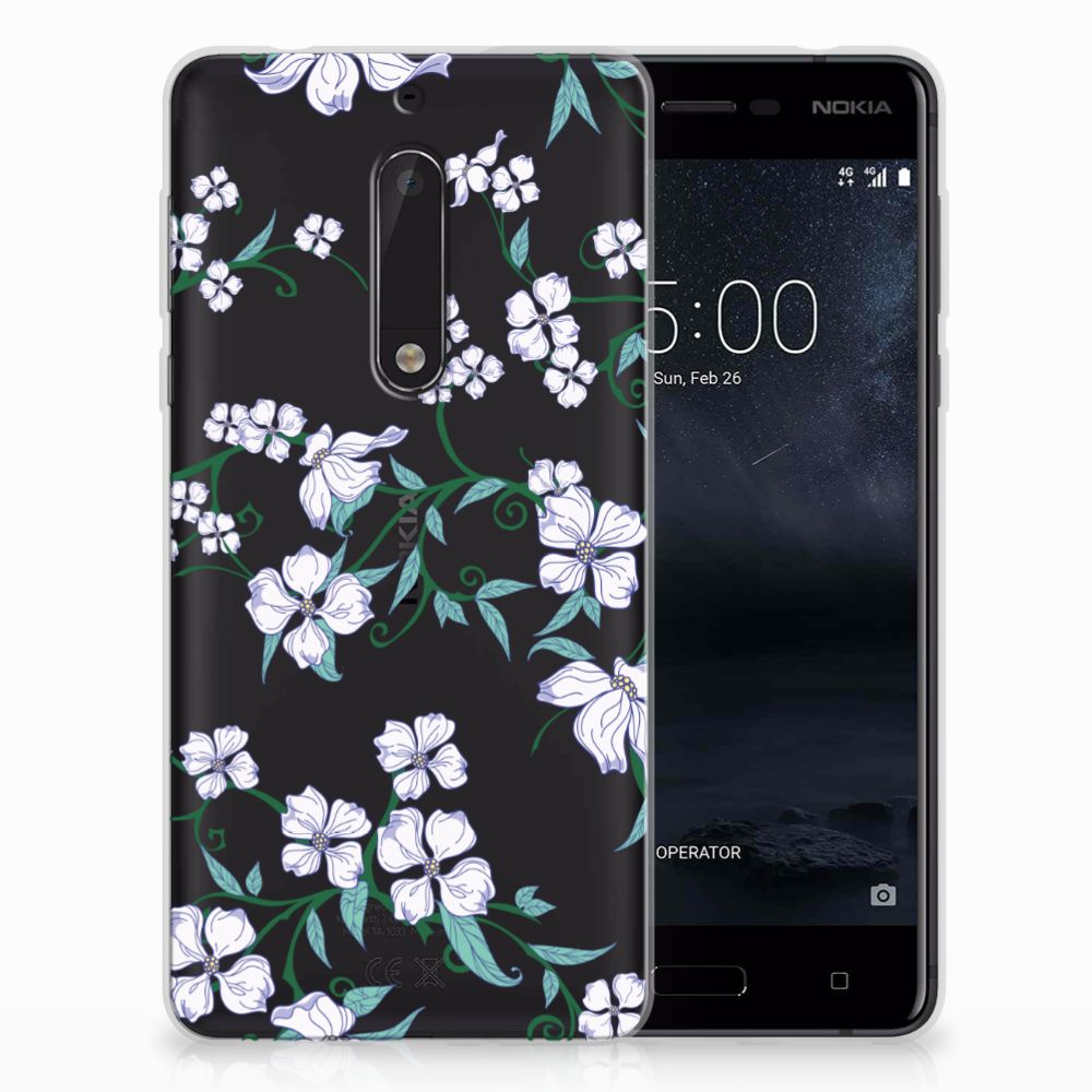 Nokia 5 Uniek TPU Case Blossom White