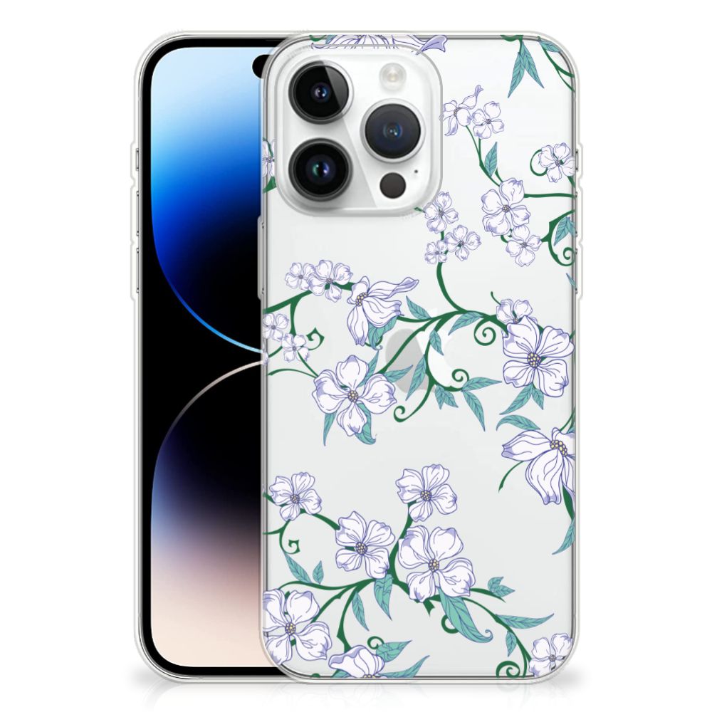 iPhone 14 Pro Max Uniek TPU Case Blossom White