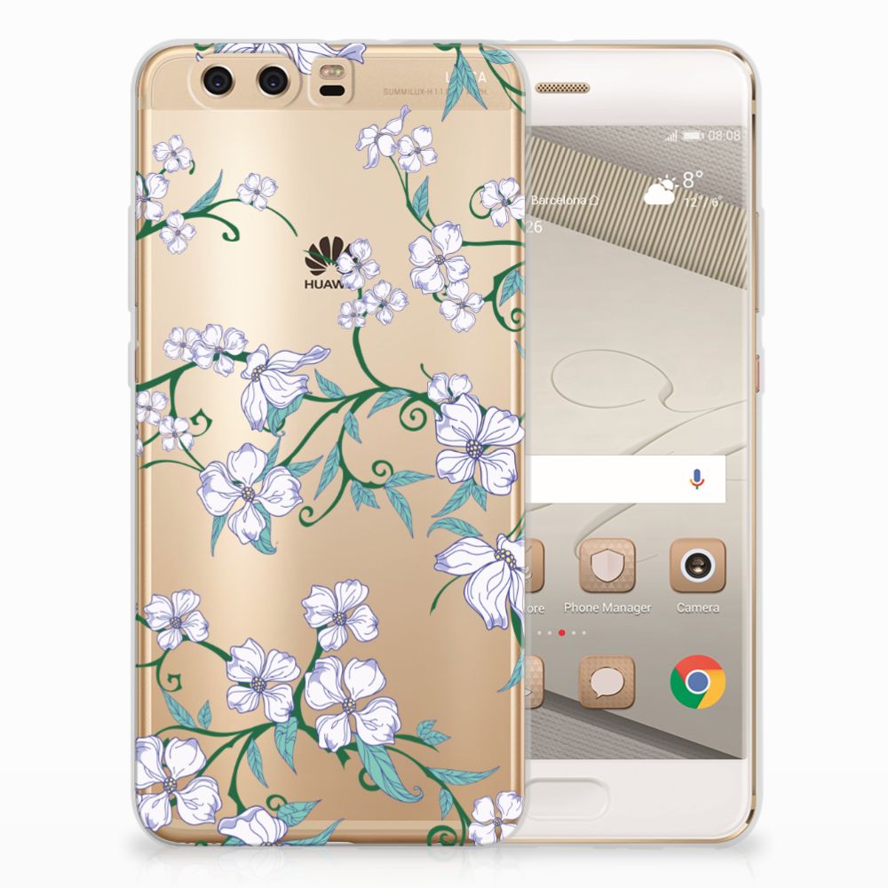 Huawei P10 Plus Uniek TPU Case Blossom White
