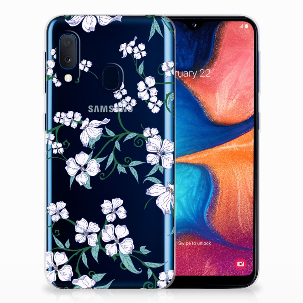 Samsung Galaxy A20e Uniek TPU Case Blossom White