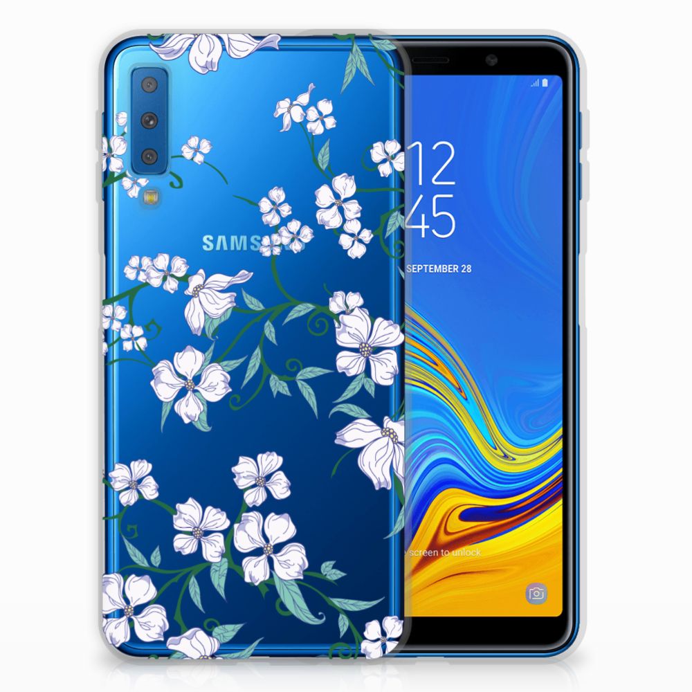 Samsung Galaxy A7 (2018) Uniek TPU Case Blossom White