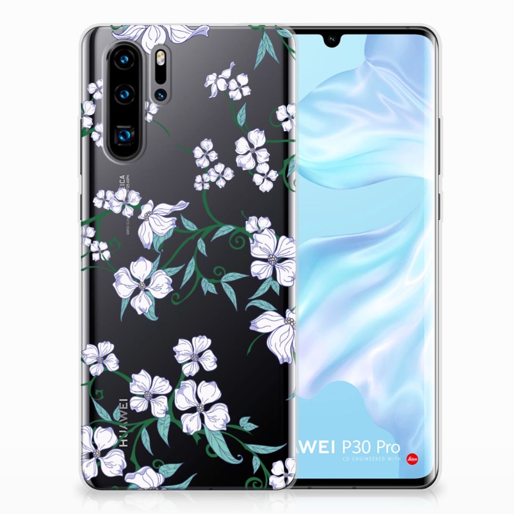 Huawei P30 Pro Uniek TPU Case Blossom White