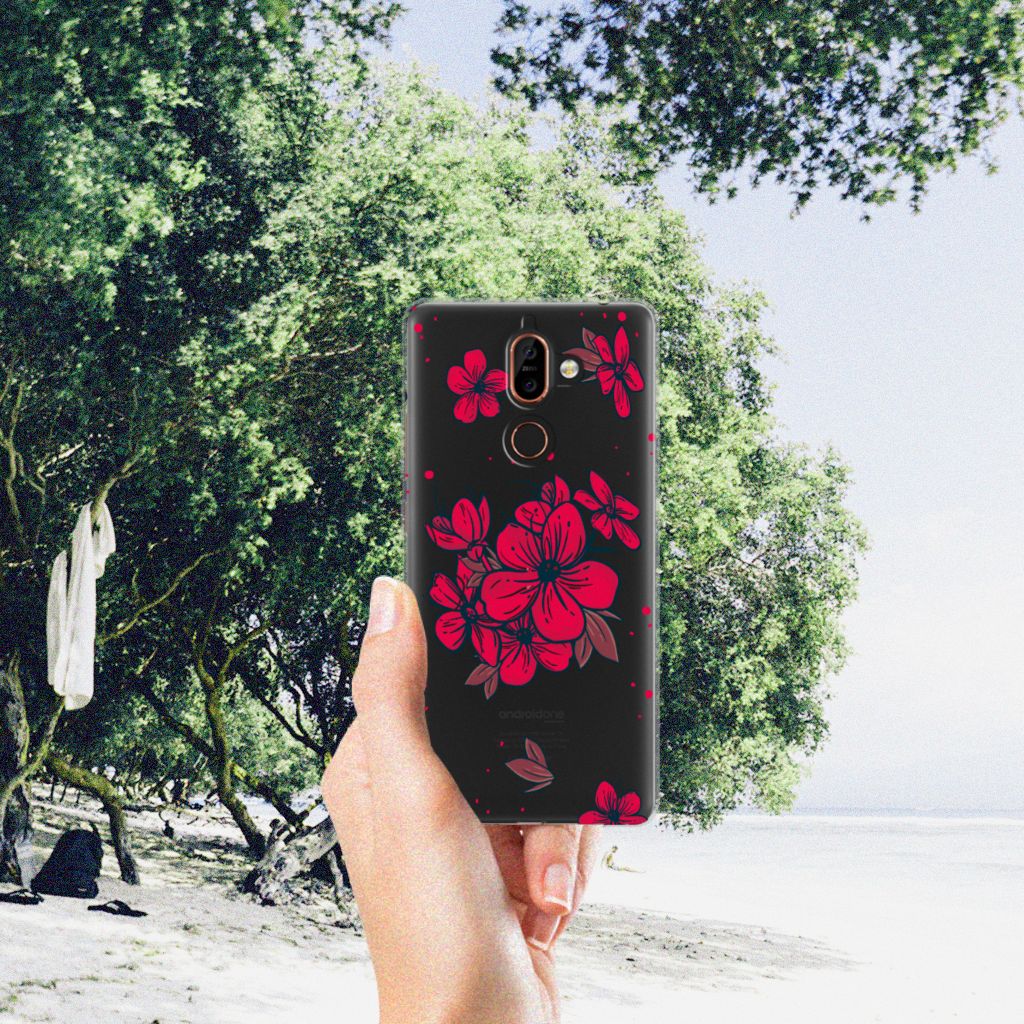 Nokia 7 Plus TPU Case Blossom Red