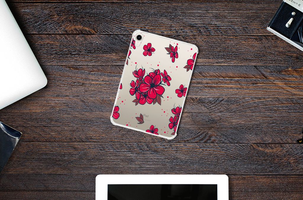 Apple iPad mini 6 (2021) Siliconen Hoesje Blossom Red