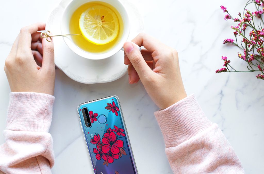 Huawei P30 Lite Case Blossom Red