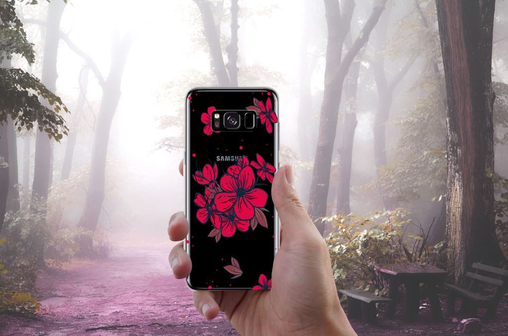 Samsung Galaxy S8 TPU Case Blossom Red