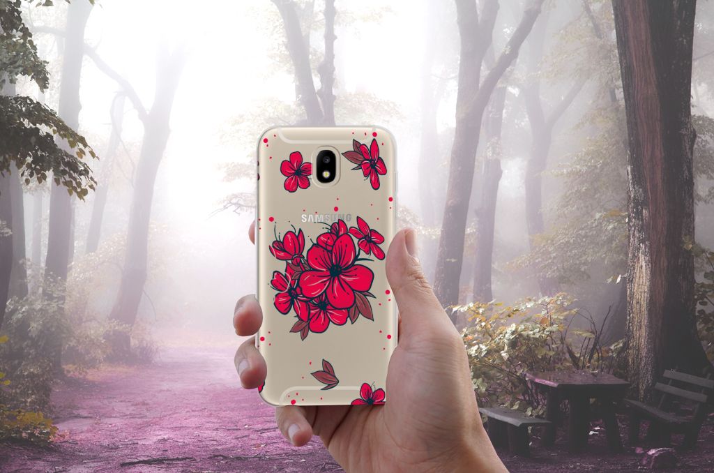 Samsung Galaxy J5 2017 TPU Case Blossom Red