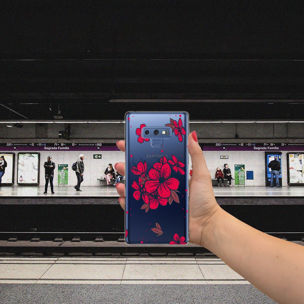 Samsung Galaxy Note 9 TPU Case Blossom Red