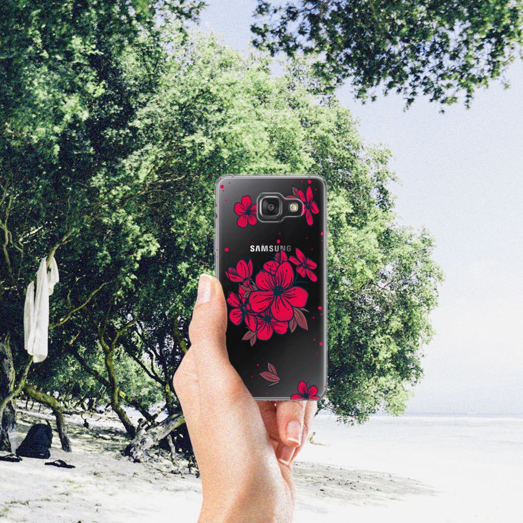 Samsung Galaxy A3 2016 TPU Case Blossom Red