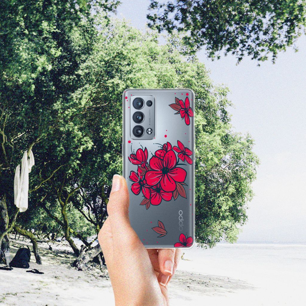OPPO Reno 6 Pro Plus 5G TPU Case Blossom Red