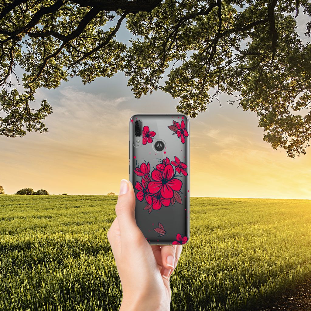 Motorola Moto E6 Plus TPU Case Blossom Red