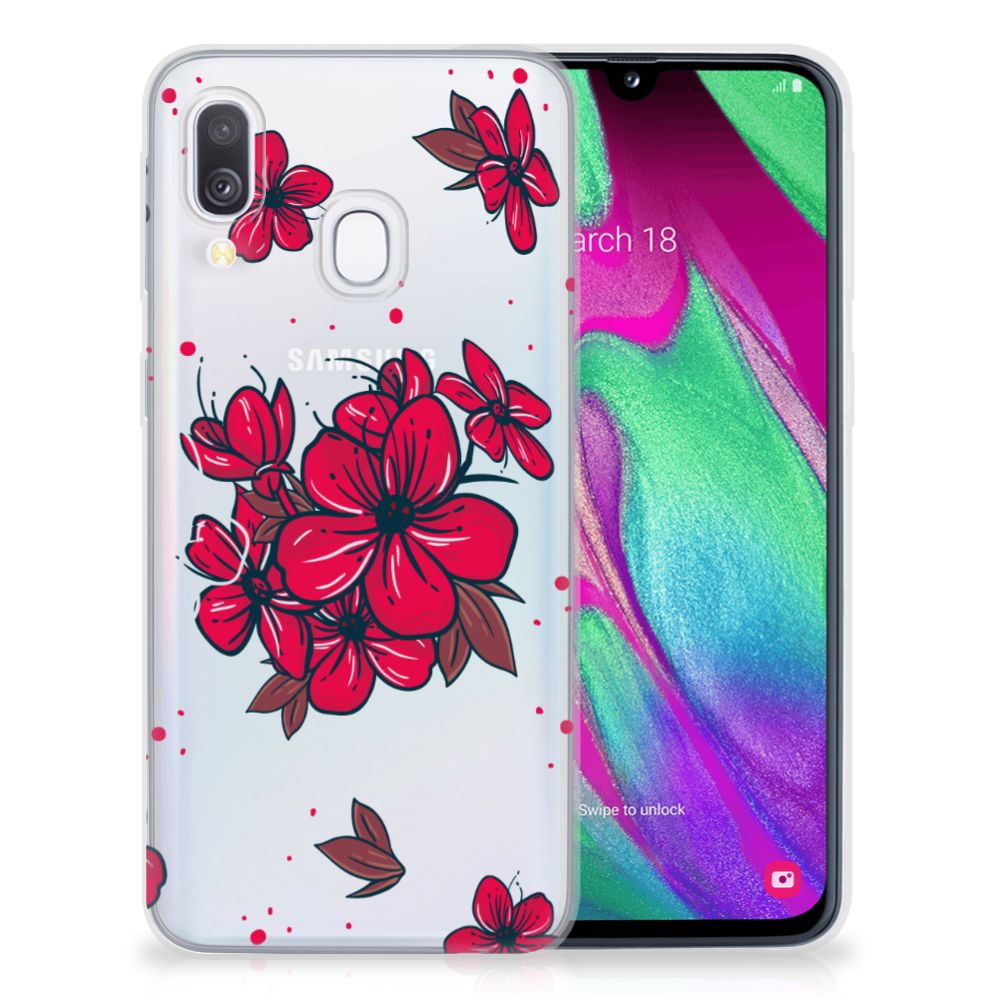 Samsung Galaxy A40 TPU Case Blossom Red