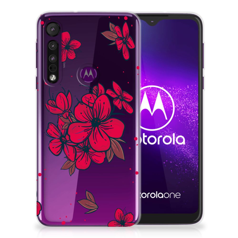 Motorola One Macro TPU Case Blossom Red