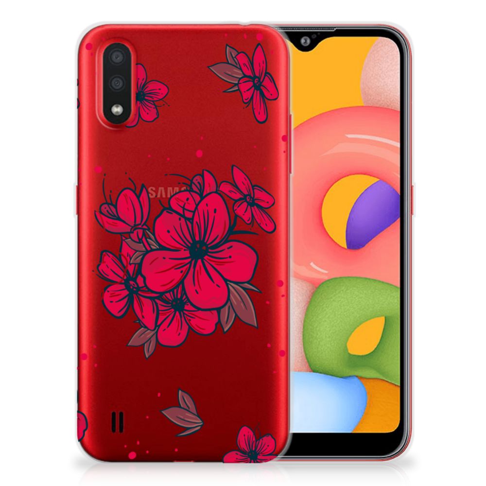 Samsung Galaxy A01 TPU Case Blossom Red