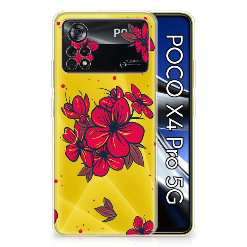 Xiaomi Poco X4 Pro 5G TPU Case Blossom Red