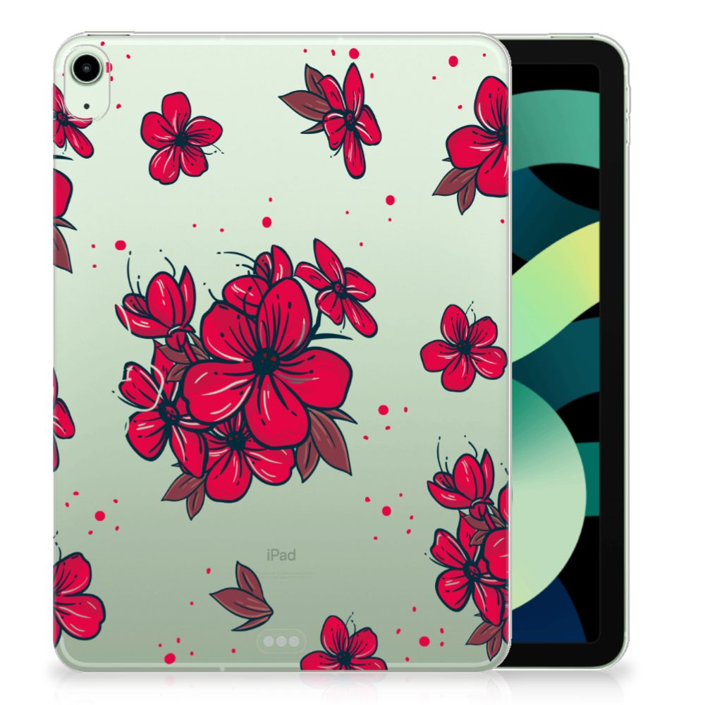 iPad Air (2020/2022) 10.9 inch Siliconen Hoesje Blossom Red