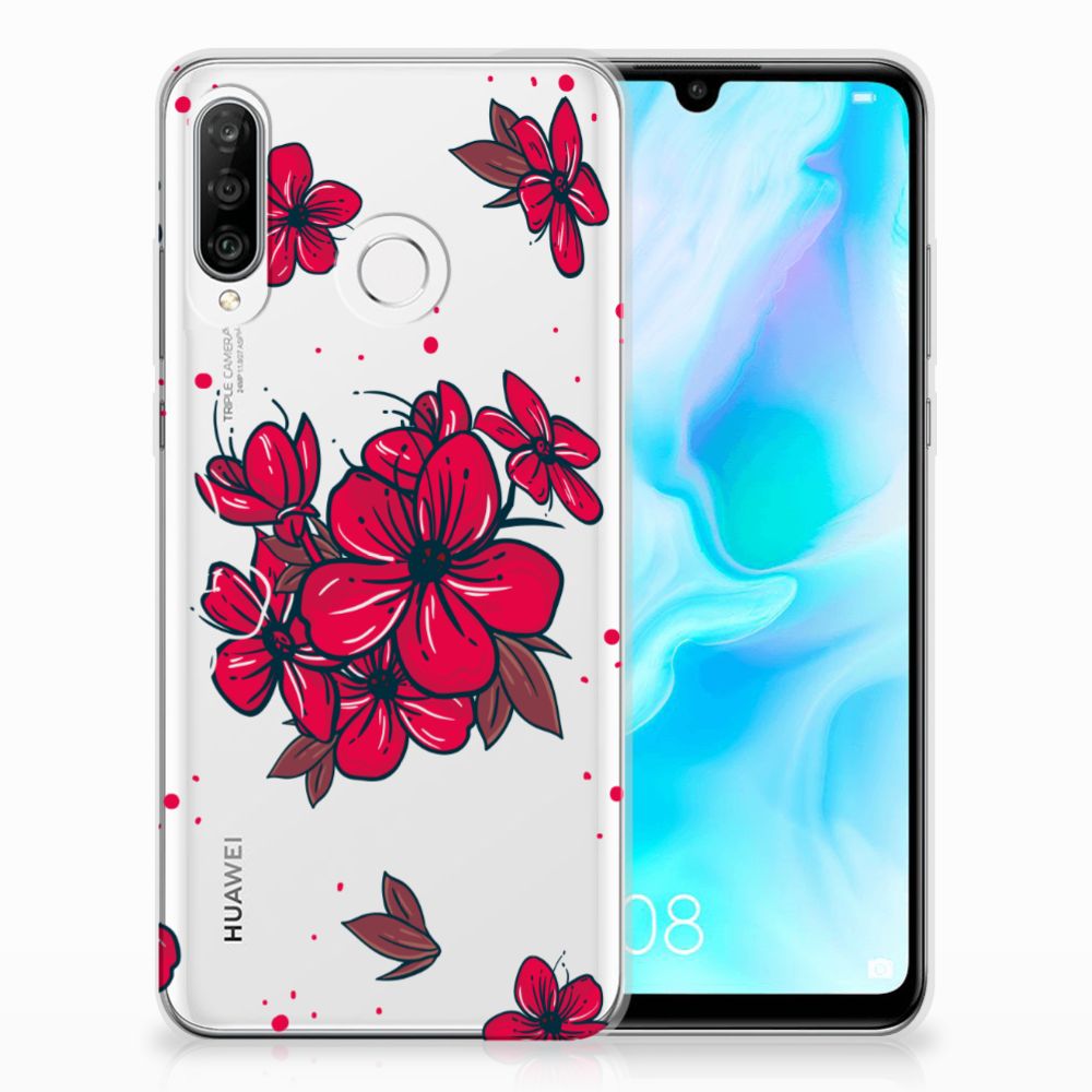 Huawei P30 Lite TPU Case Blossom Red