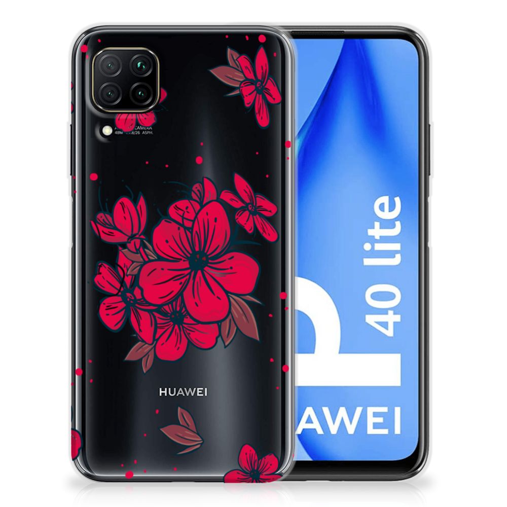 Huawei P40 Lite TPU Case Blossom Red