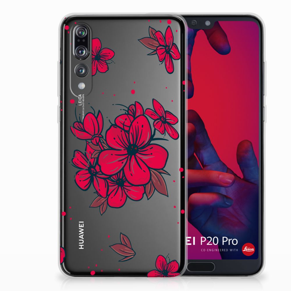 Huawei P20 Pro TPU Case Blossom Red