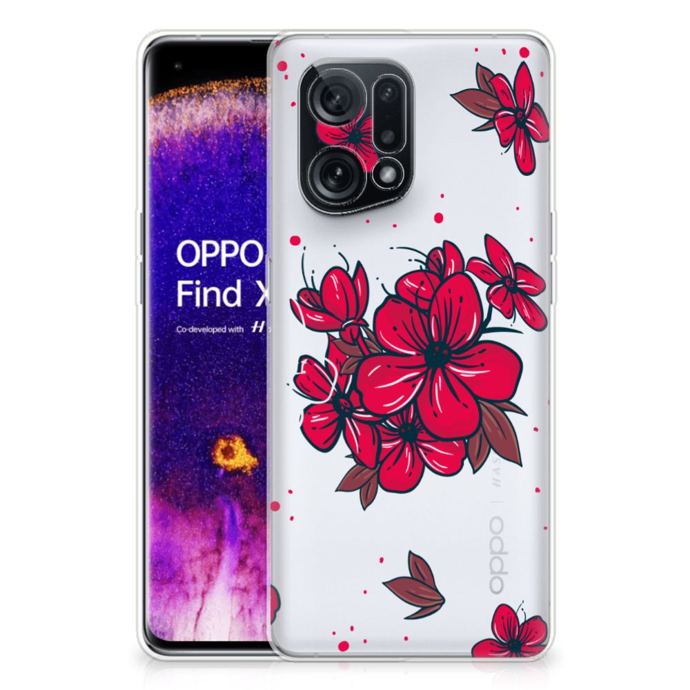 OPPO Find X5 TPU Case Blossom Red