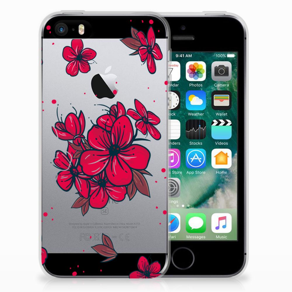 Apple iPhone SE | 5S TPU Hoesje Design Blossom Red