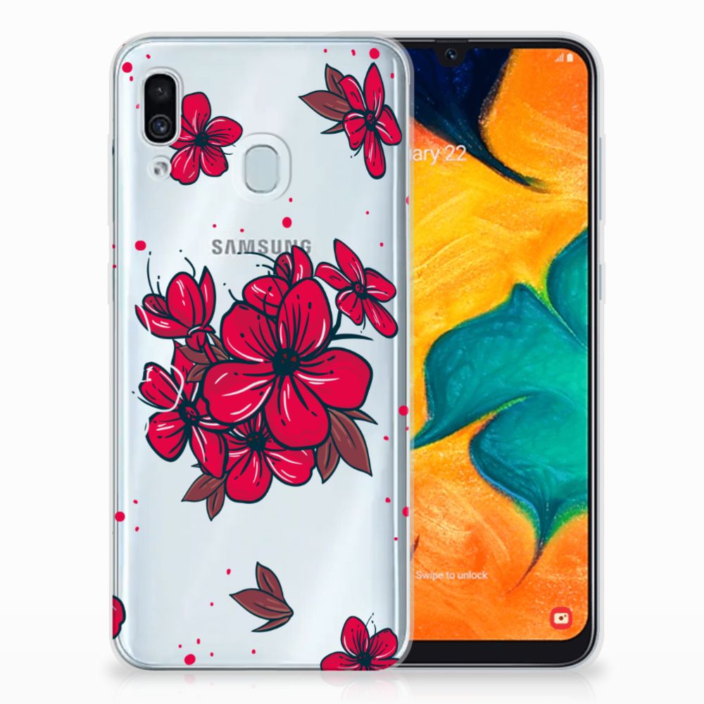 Samsung Galaxy A30 TPU Case Blossom Red