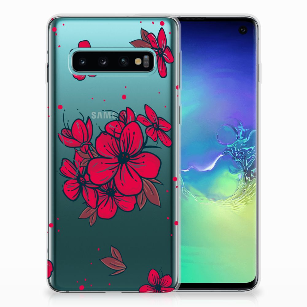Samsung Galaxy S10 TPU Case Blossom Red