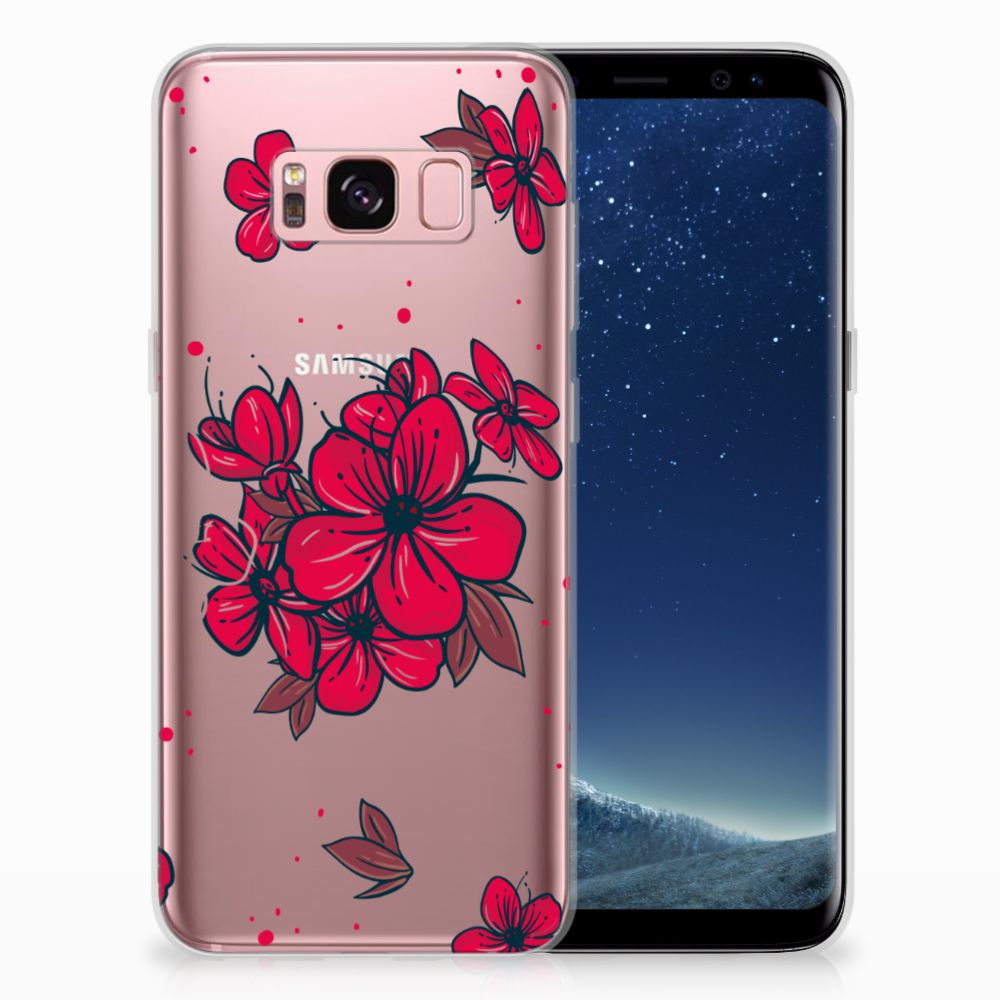 Samsung Galaxy S8 TPU Case Blossom Red