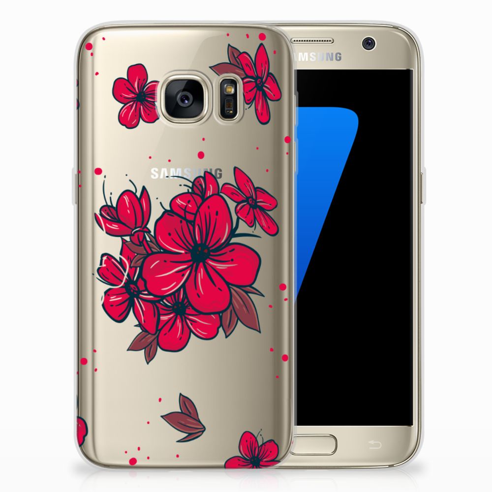 Samsung Galaxy S7 TPU Case Blossom Red