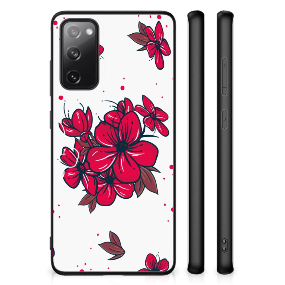 Samsung Galaxy S20 FE Bloemen Hoesje Blossom Red