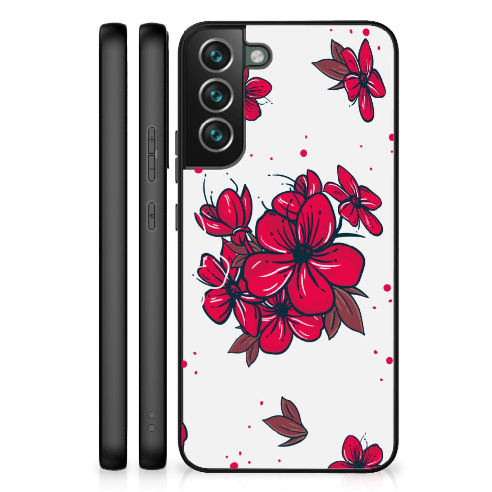 Samsung Galaxy S22 Plus Bloemen Hoesje Blossom Red