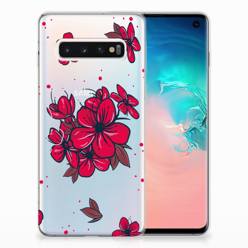 Samsung Galaxy S10 TPU Case Blossom Red
