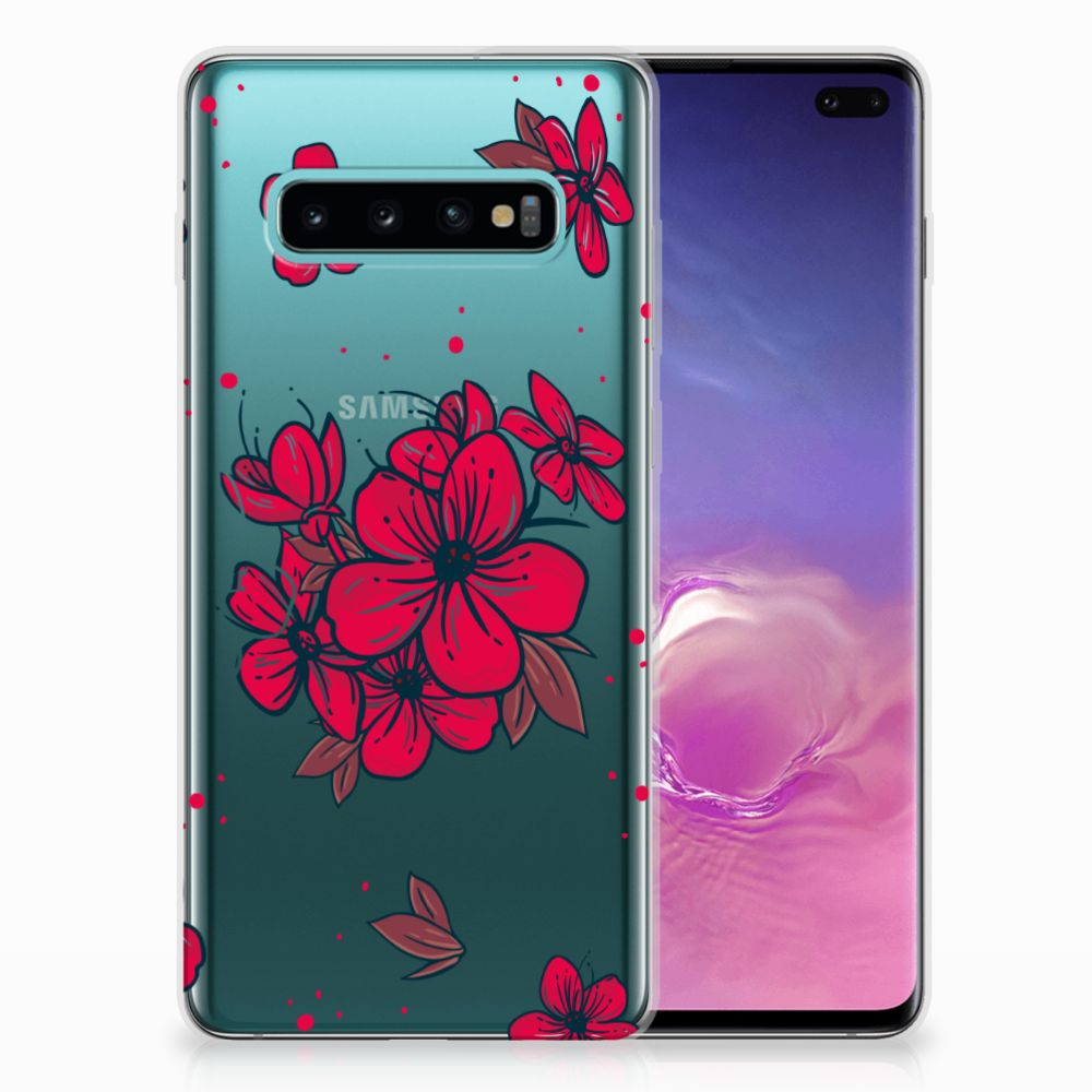 Samsung Galaxy S10 Plus TPU Case Blossom Red