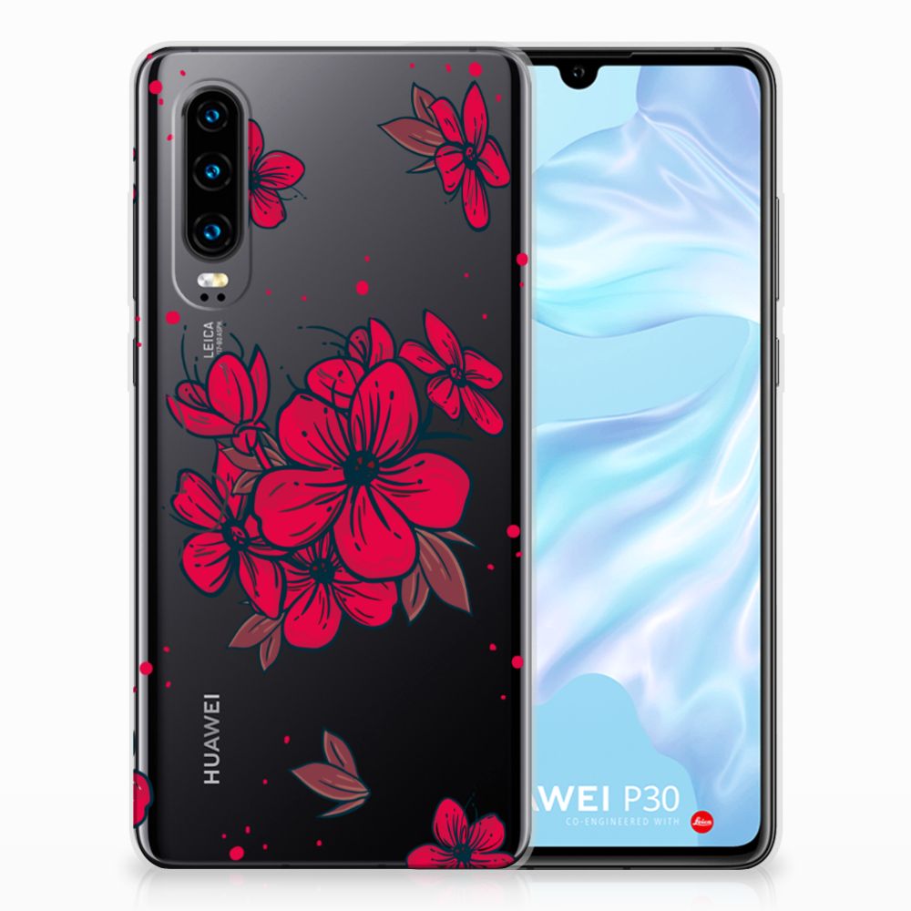 Huawei P30 TPU Case Blossom Red