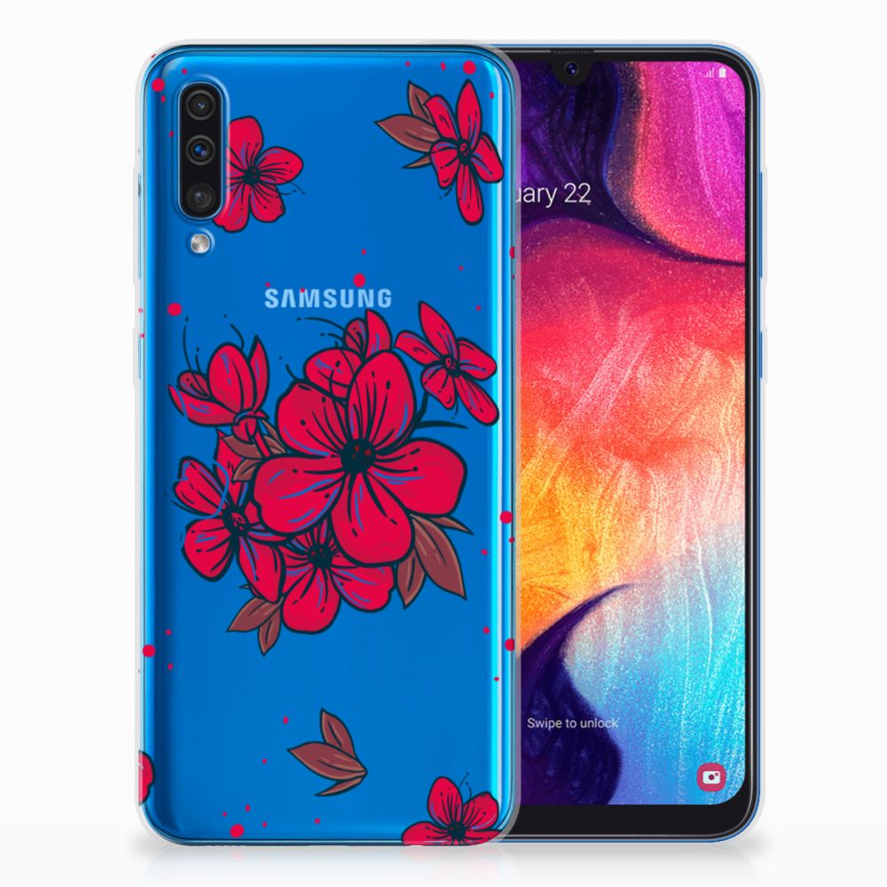 Samsung Galaxy A50 TPU Case Blossom Red