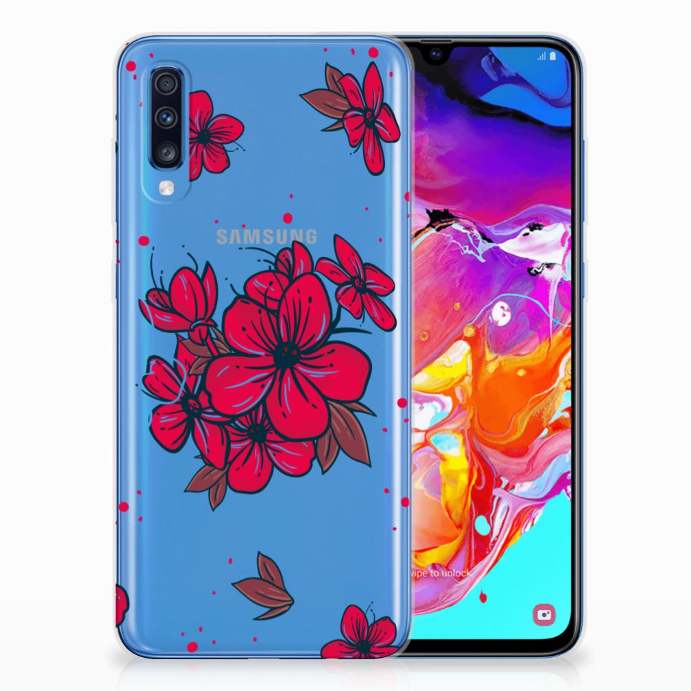 Samsung Galaxy A70 TPU Case Blossom Red